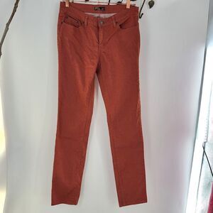 Prana patterned denim rust color